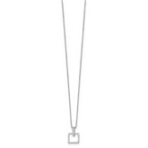 Sophia Jewelers White Ice 925 Sterling Silver Diamond Pendant Necklace
